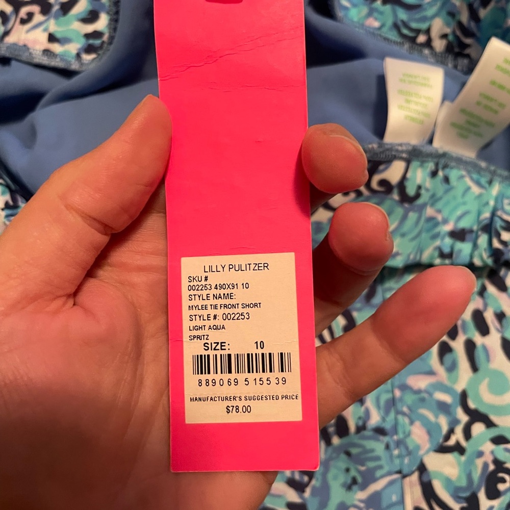 Lilly Pulitzer Mylee Tie-Front Printed Shorts - Picture 2 of 6